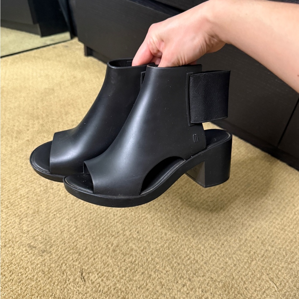 Melissa Open-Toe Ankle Boots